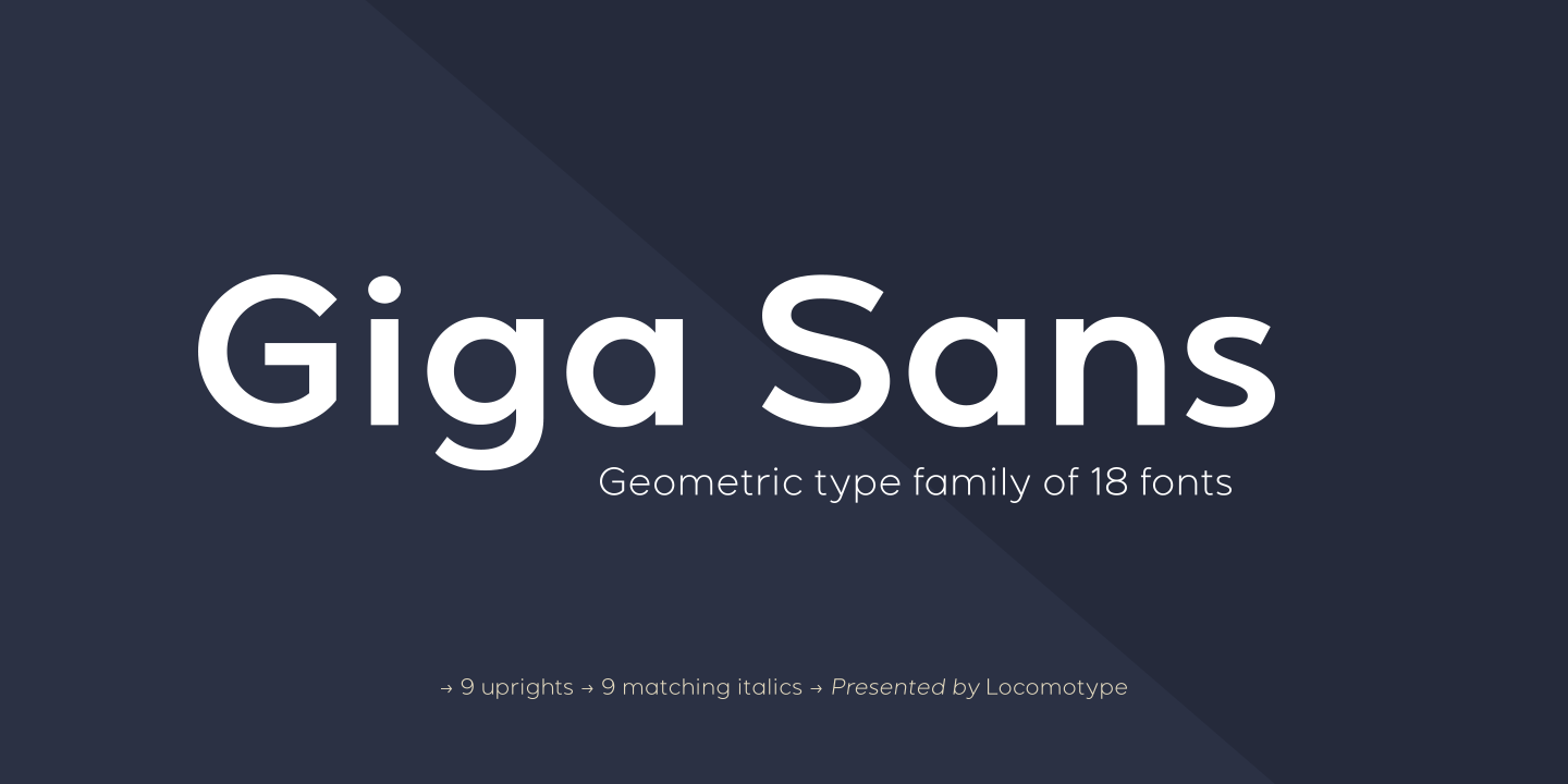 Шрифт Giga Sans